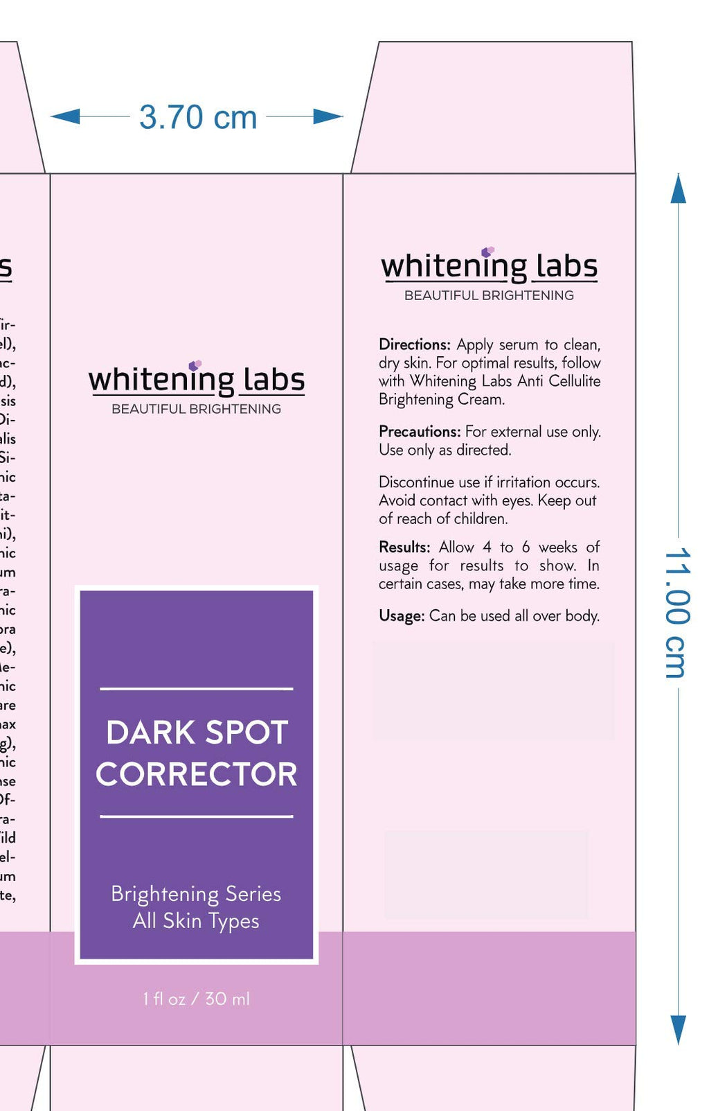 WhiteningLabs Dark Spot Corrector Serum | Age & Sun Spot Remover 1 oz