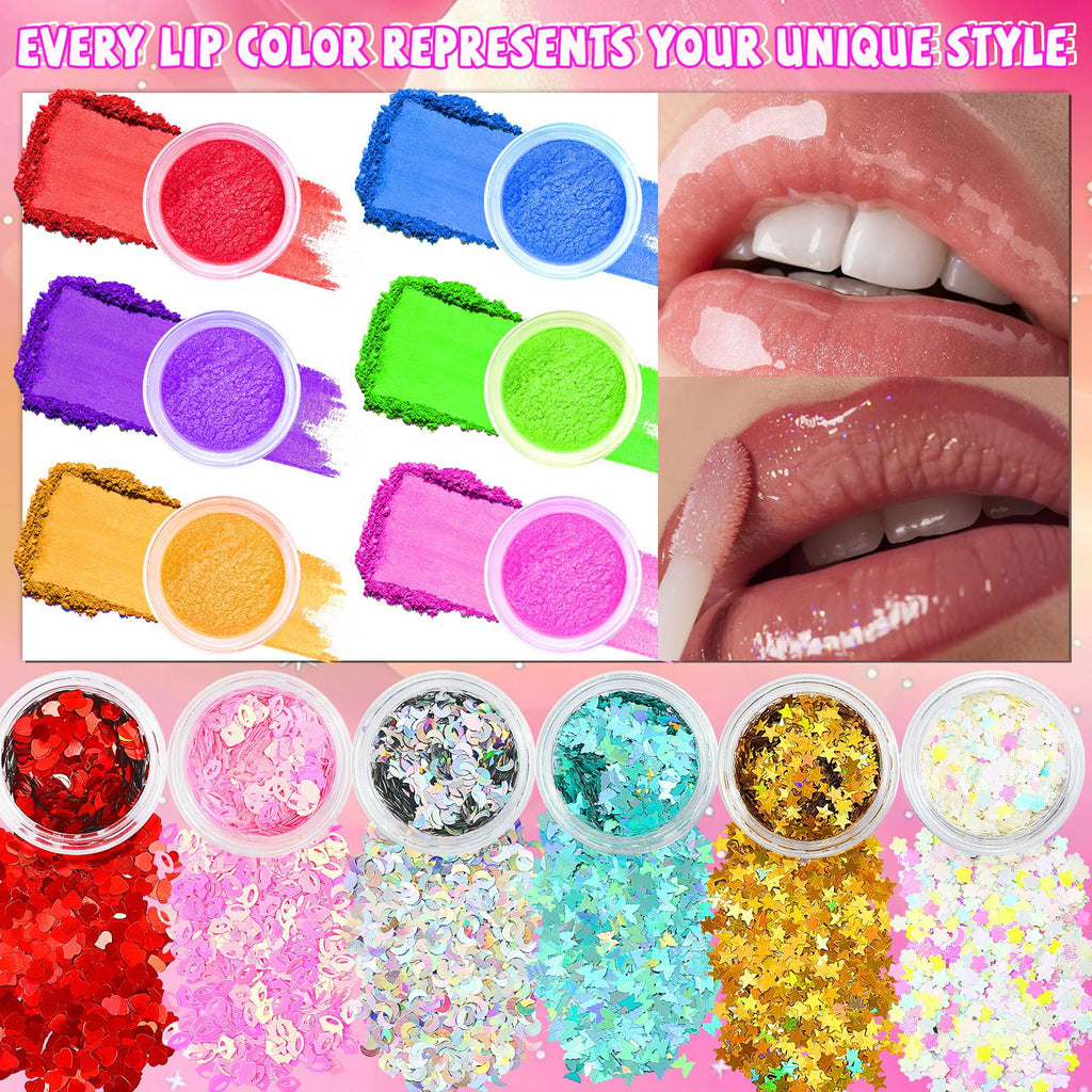 WhizToys DIY Lip Gloss Making Kit | Create Custom Glosses with 200ml Base & 12 Tubes