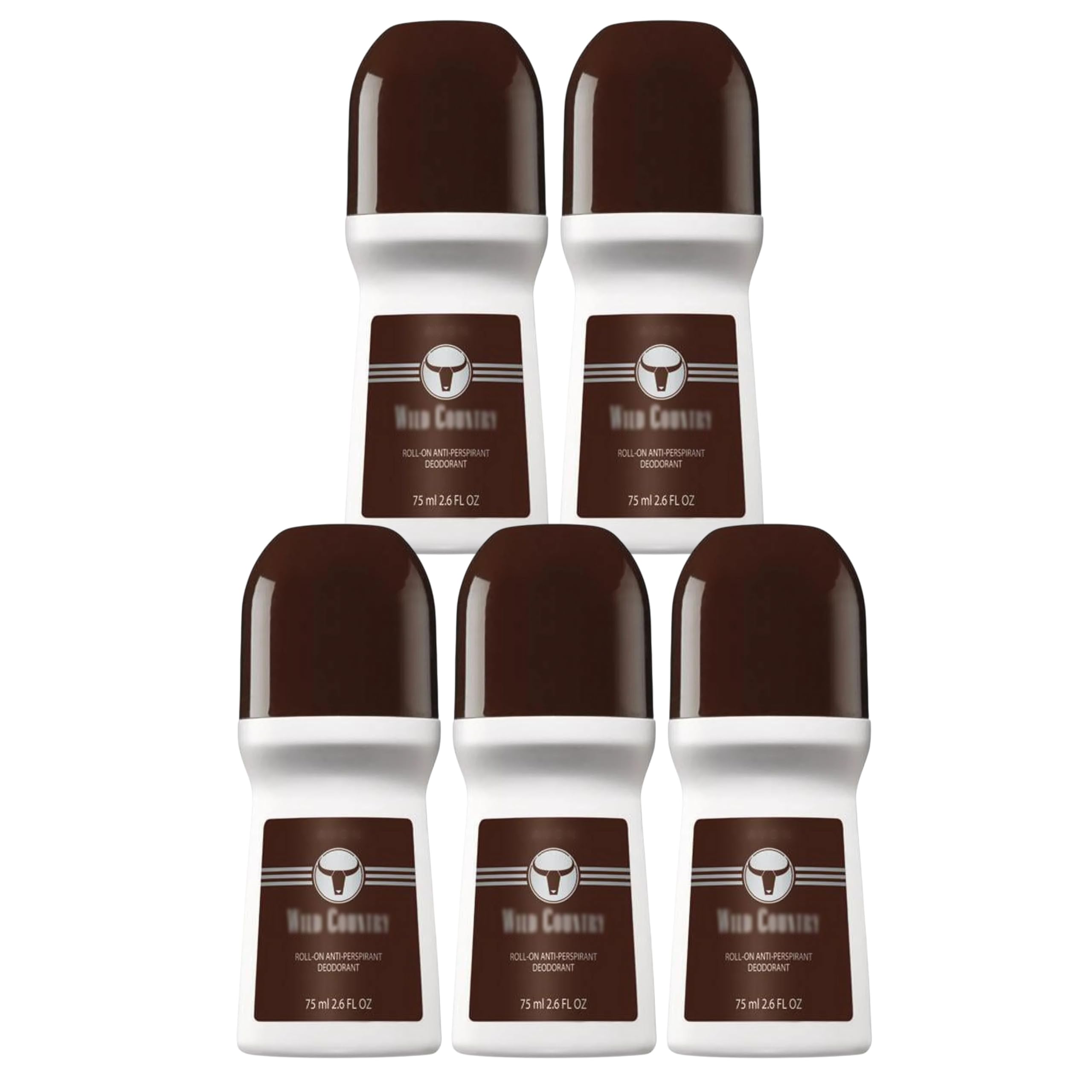 Wild Country Roll-On Deodorant – 5-Pack, 2.6 oz | All-Day Freshness for Men and Women