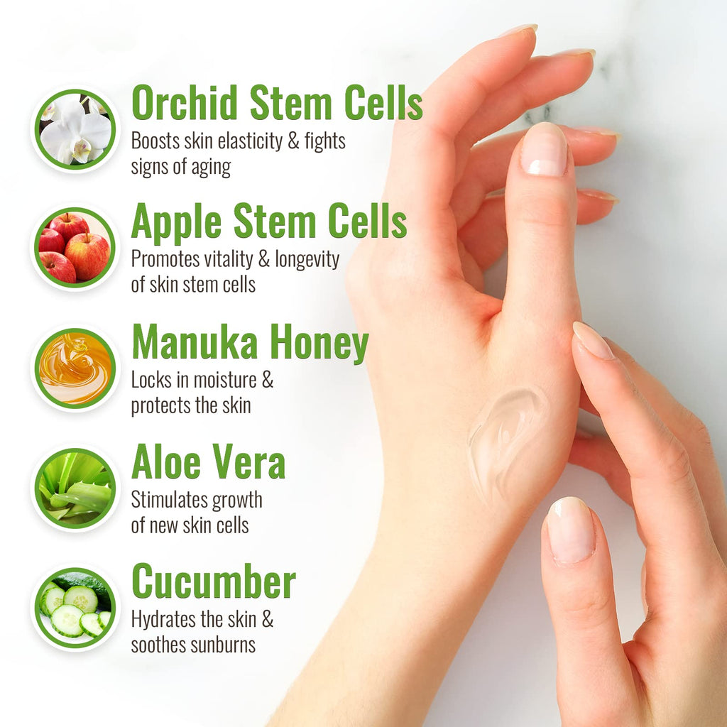 Wild Naturals 100% Pure Aloe Vera Gel with Manuka Honey – Organic Hydration for Face, Hair & Skin
