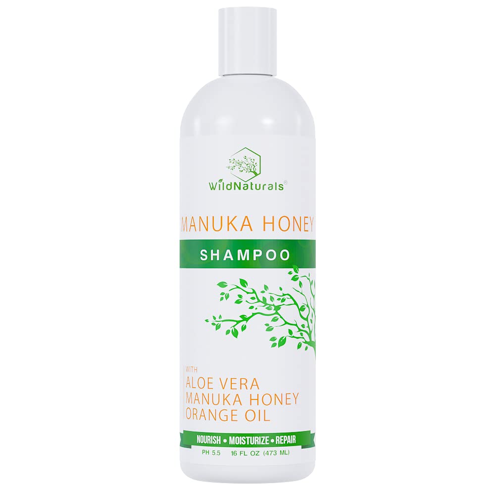 Wild Naturals Eczema Manuka Honey Shampoo – Hydrating, Sulfate-Free for Psoriasis & Dry Scalp