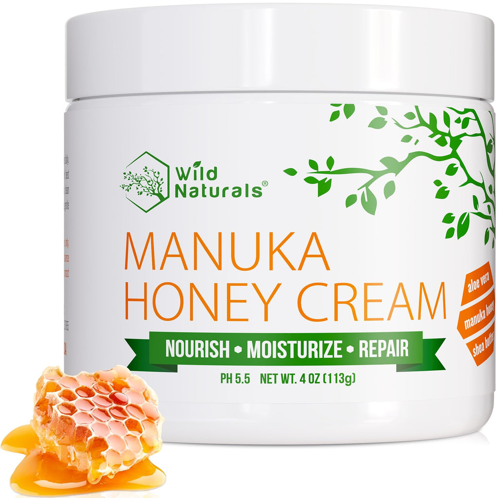 Wild Naturals Manuka Honey Moisturizer – Gentle, Non-Greasy Hydration for Dry & Sensitive Skin