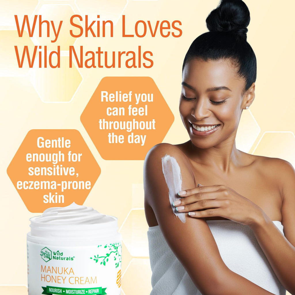 Wild Naturals Manuka Honey Moisturizer – Gentle, Non-Greasy Hydration for Dry & Sensitive Skin