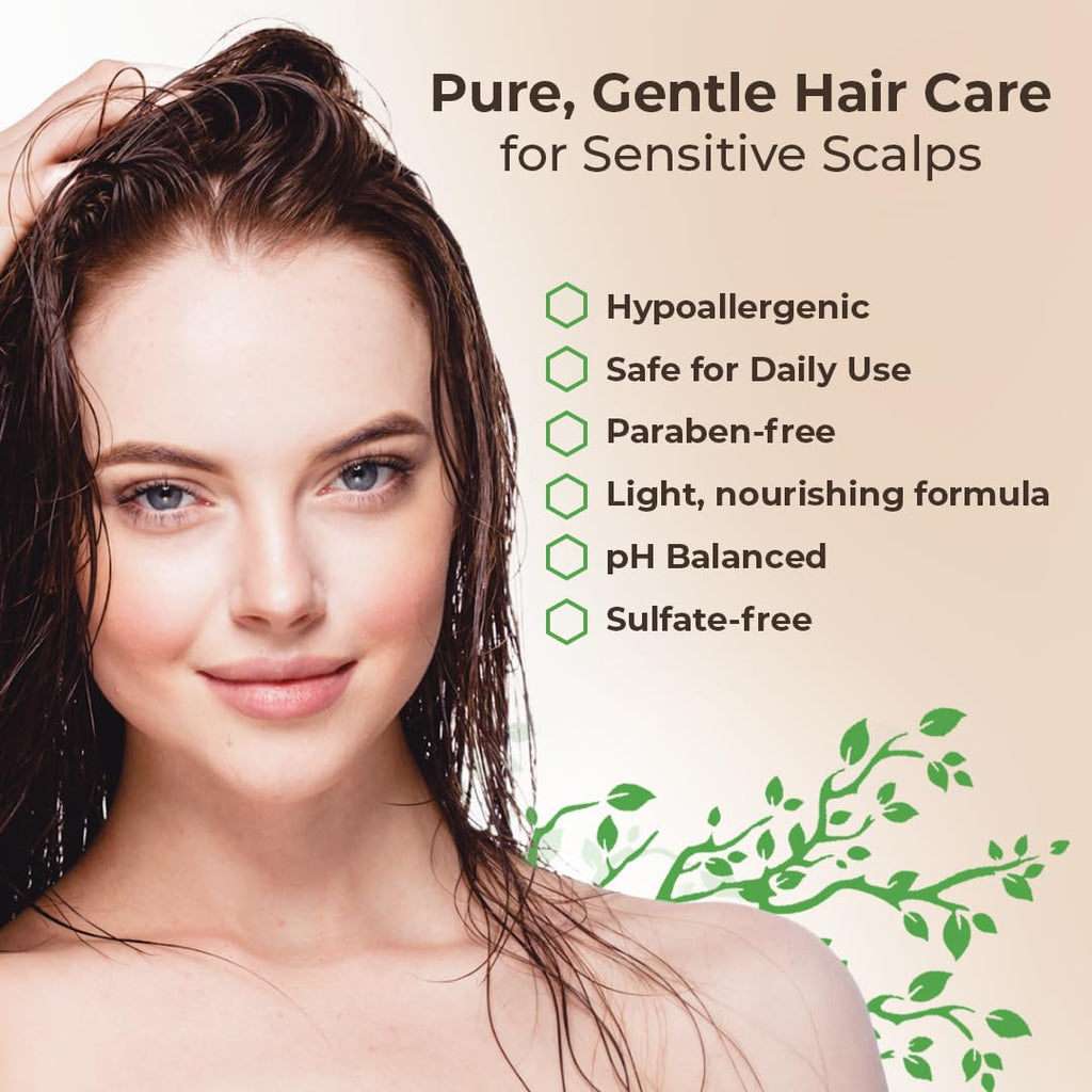 Wild Naturals Anti-Dandruff & Seborrheic Dermatitis Shampoo + Conditioner Set for Itchy Scalp