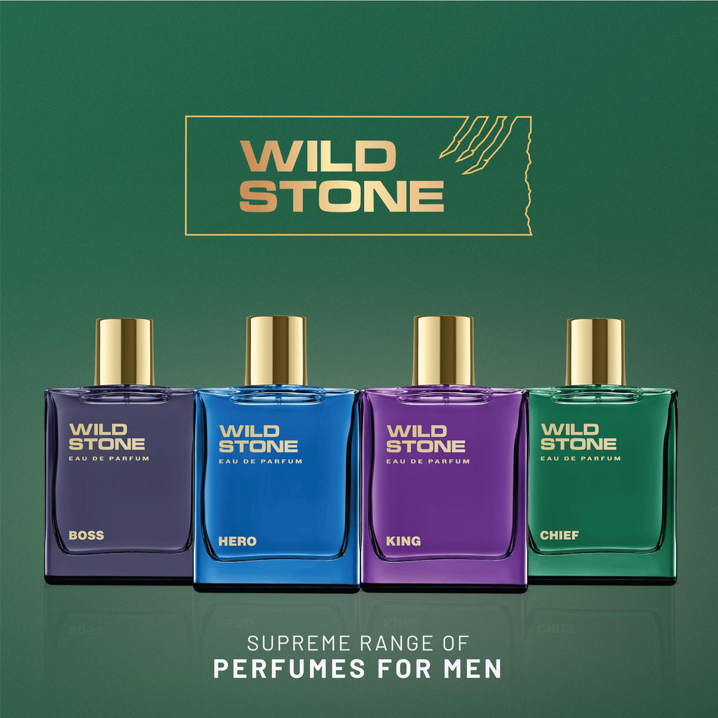 Wild Stone Chief EDP for Men – Luxury Aquatic-Woody Perfume, 100 ml
