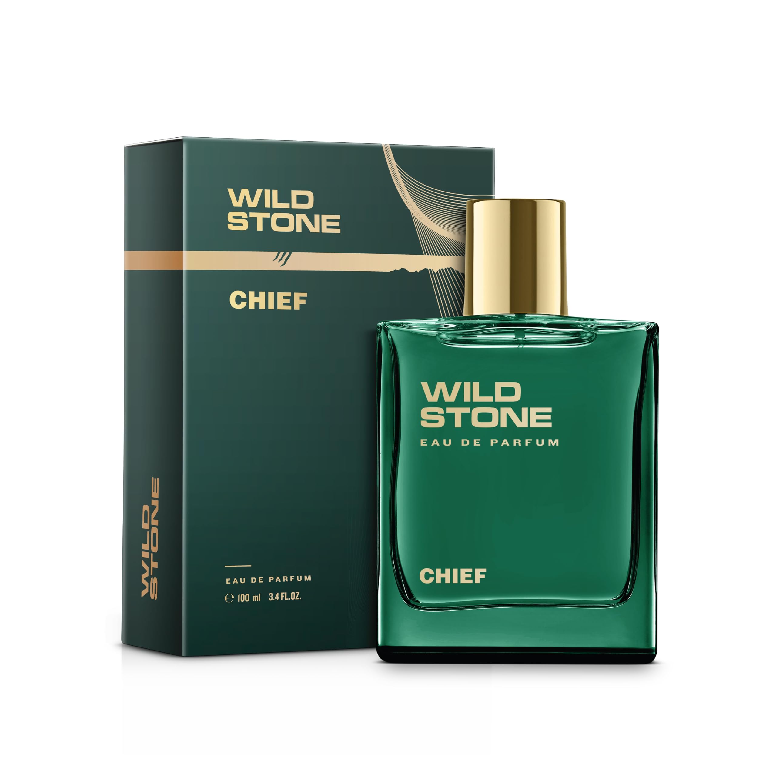 Wild Stone Chief EDP for Men – Luxury Aquatic-Woody Perfume, 100 ml