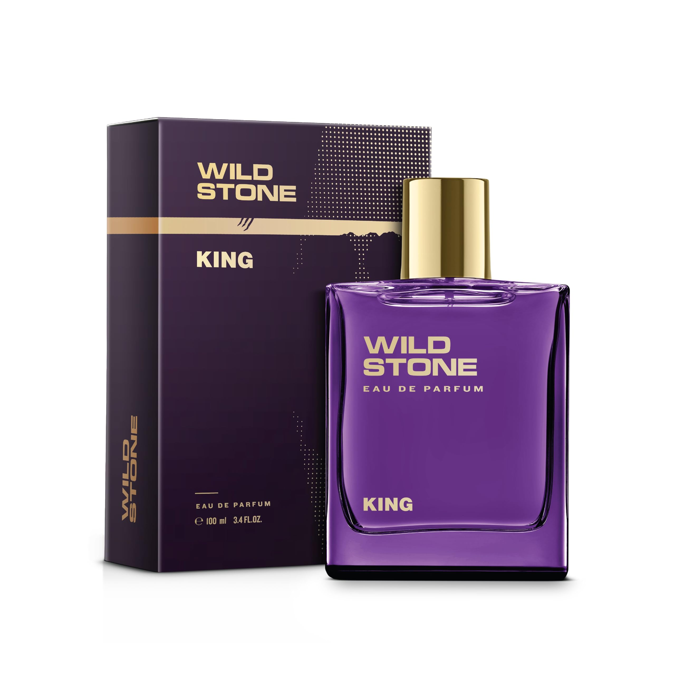 Wild Stone King Eau de Parfum for Men | Luxury 100 ml | Long-Lasting, Vegan & Clean