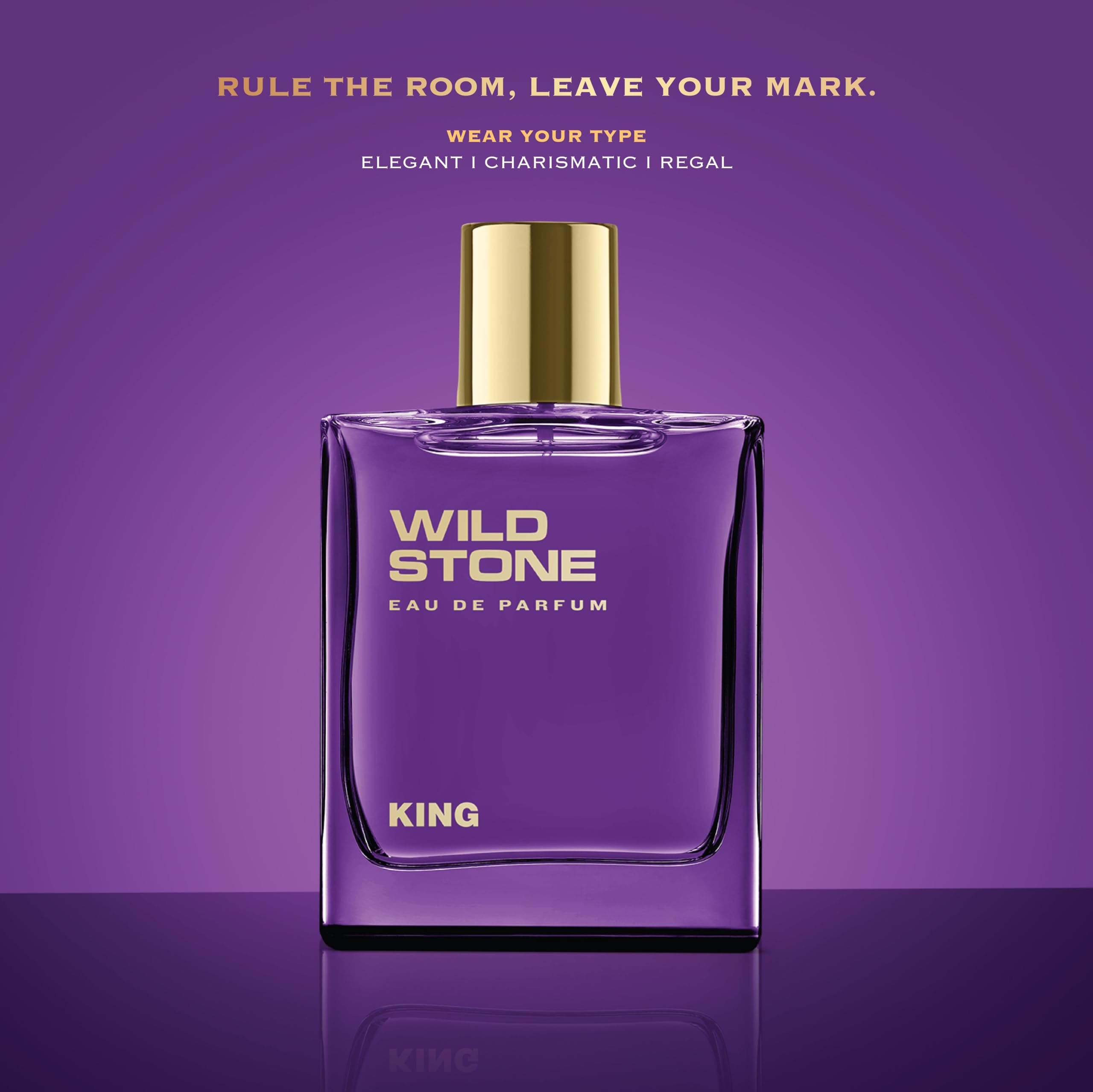 Wild Stone King Eau de Parfum for Men | Luxury 100 ml | Long-Lasting, Vegan & Clean