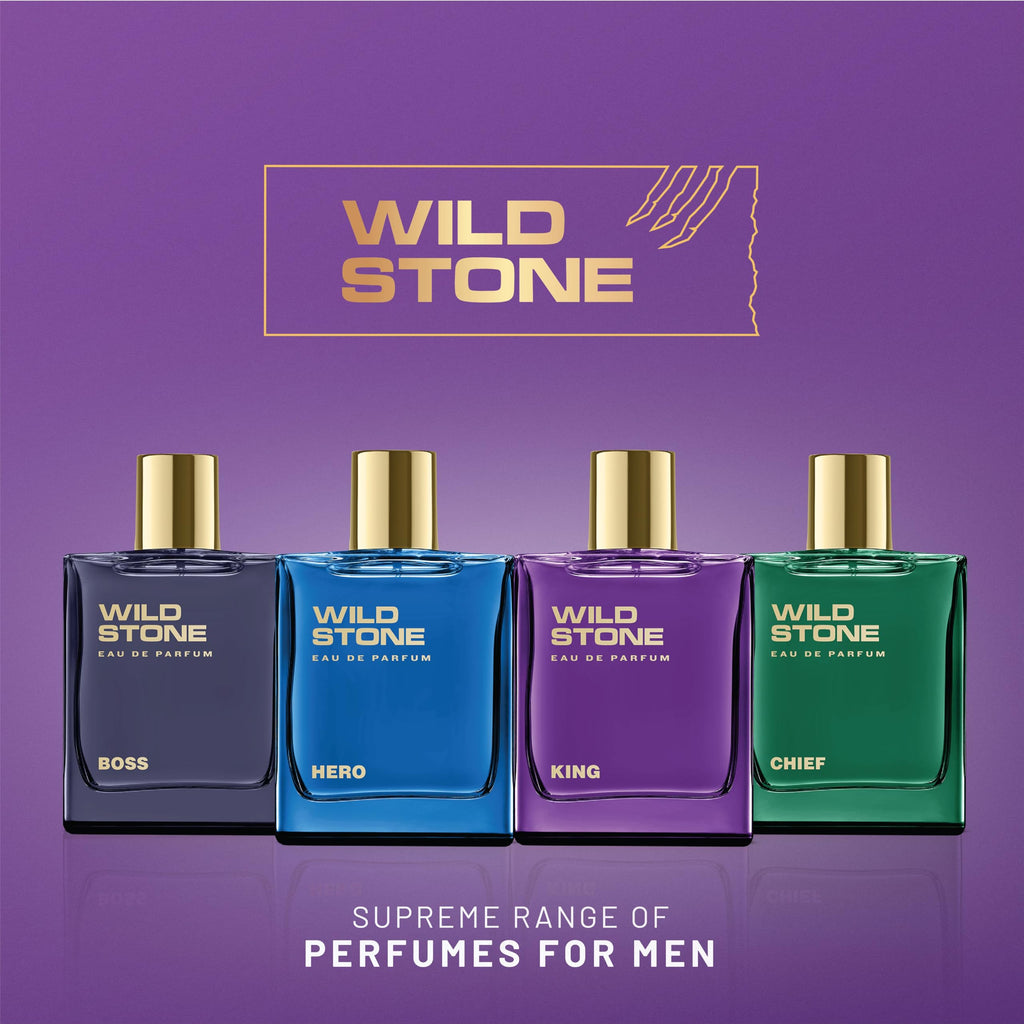 Wild Stone King Eau de Parfum for Men | Luxury 100 ml | Long-Lasting, Vegan & Clean