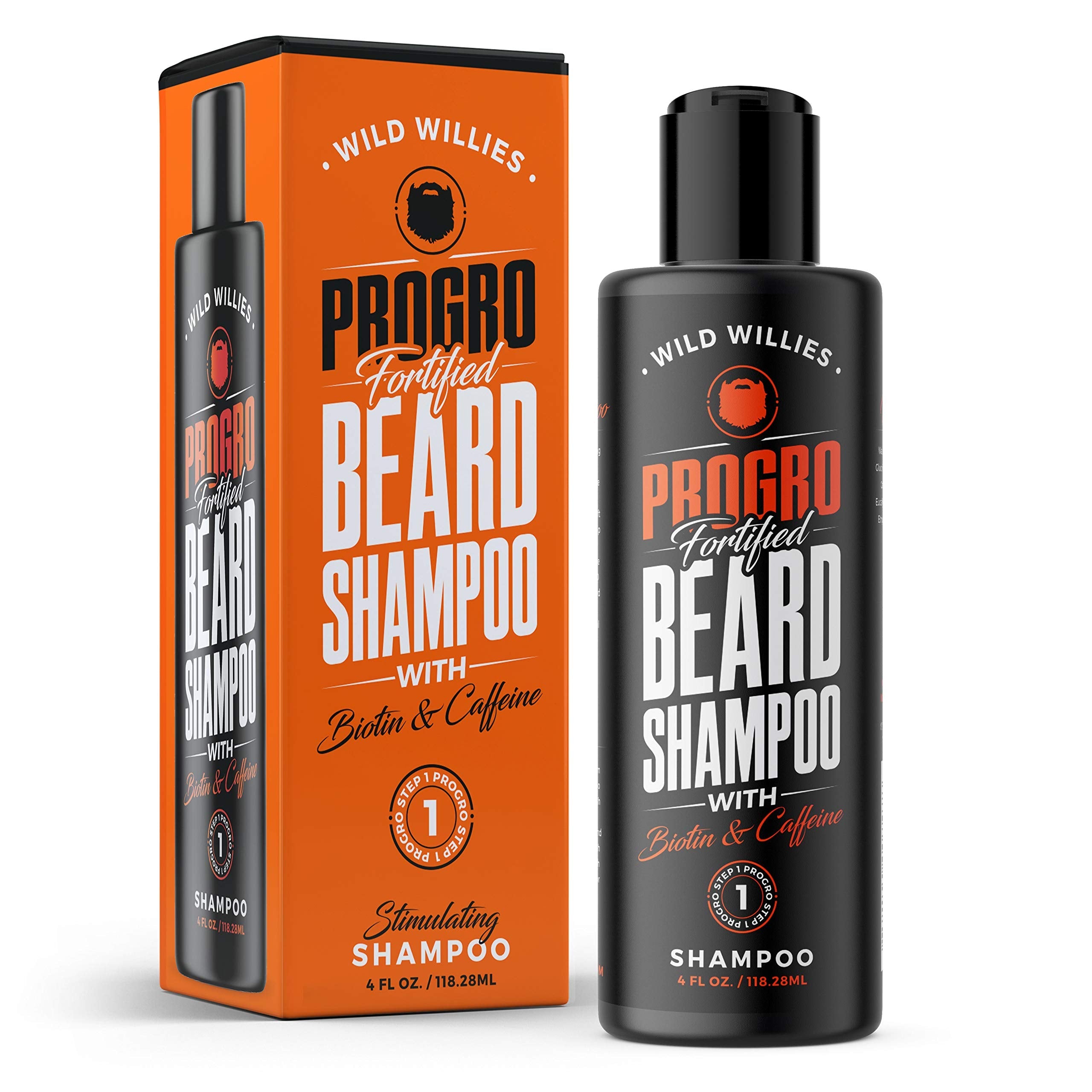 Wild Willies Beard Shampoo with Biotin & Caffeine – Nourishes & Strengthens