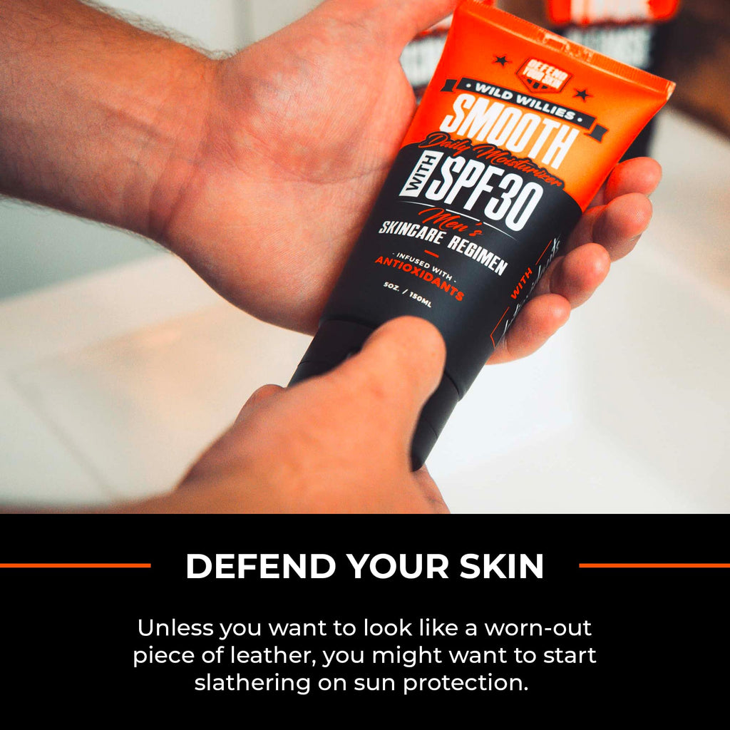 Wild Willies Daily Facial Moisturizer SPF 30 for Men – Lightweight Hydration with Antioxidants