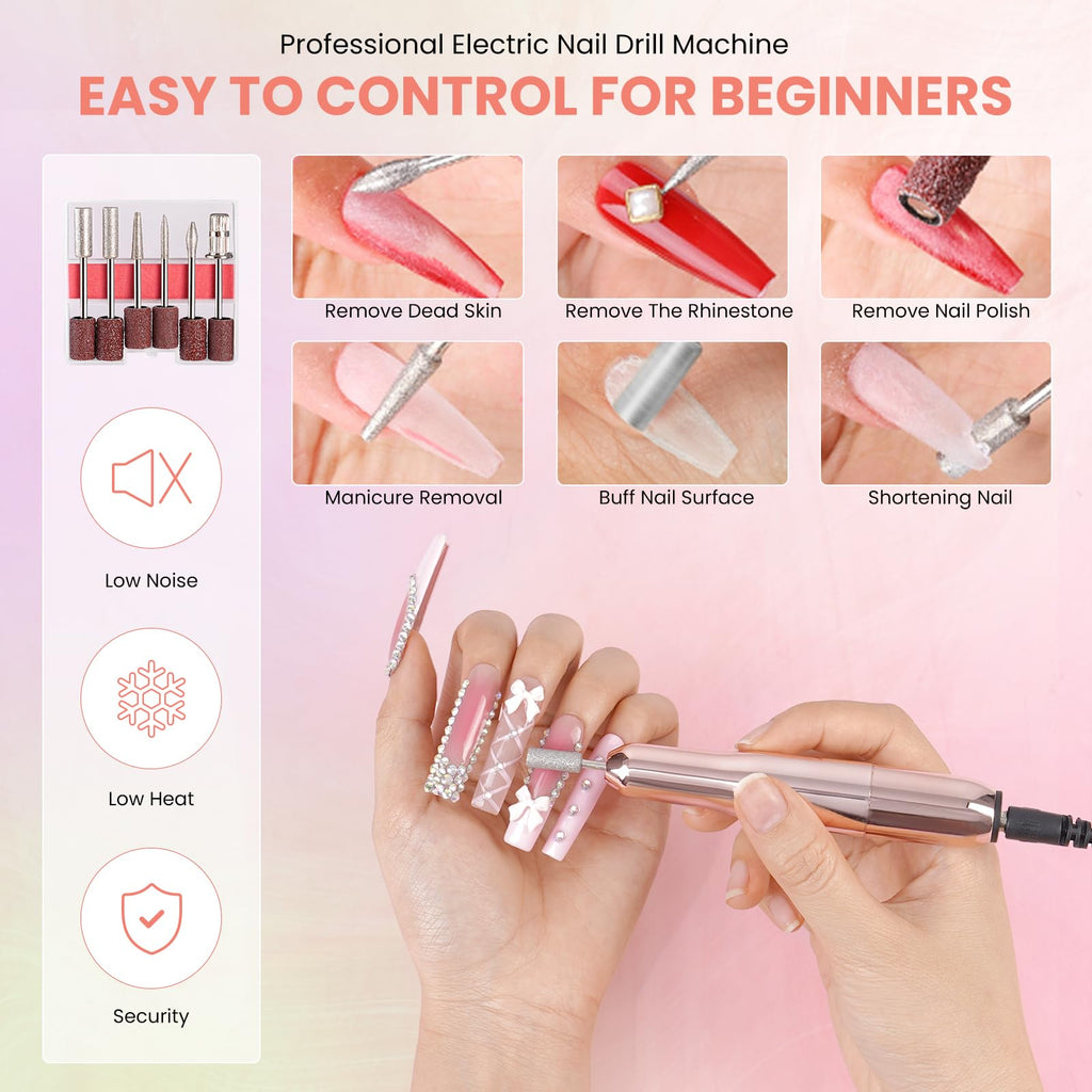 Wilfniee Nail Kit for Beginners – All-in-One Acrylic Starter Set with UV Lamp & Gel Polish