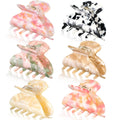 WILLBOND 6 Pieces Medium Hair Claw Clips - 2.6 inch Tortoise Shell Banana Clips for Thin to Medium Hair