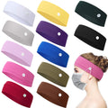WillBond 12 Pcs Nurse Headbands with Buttons — Non-Slip, Elastic Ear Protection
