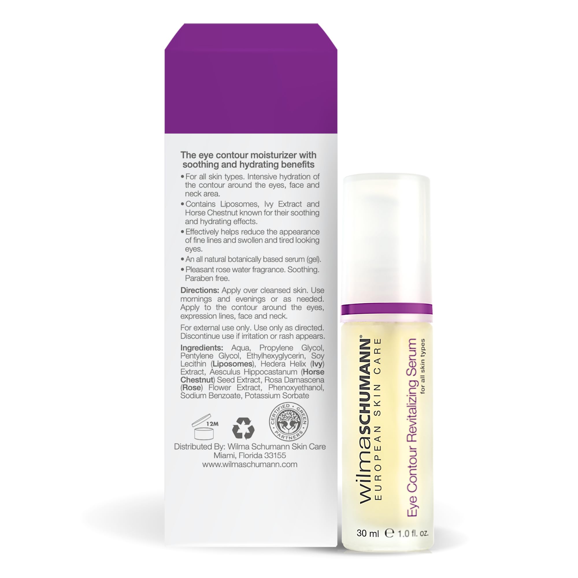 Wilma Schumann Eye Contour Revitalizing Serum – 1 oz | Eye Serum for Fine Lines