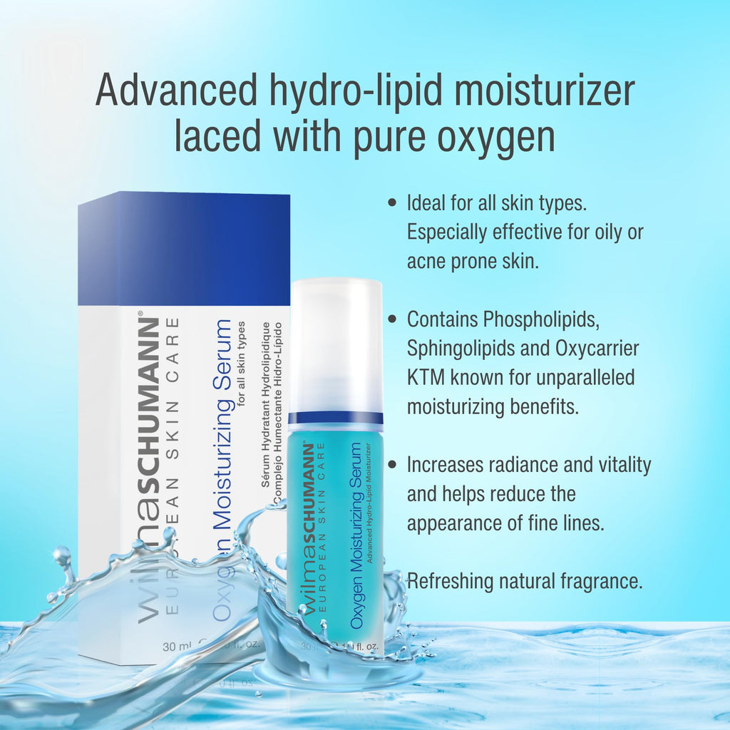 Wilma Schumann Oxygen Moisturizing Serum – Hydrating Face Serum, 1 oz