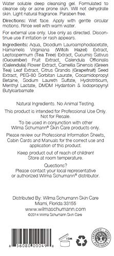 WILMA SCHUMANN Purifying Facial Cleanser for Acne-Prone & Oily Skin – Tea Tree Gel, Paraben Free, 16 oz
