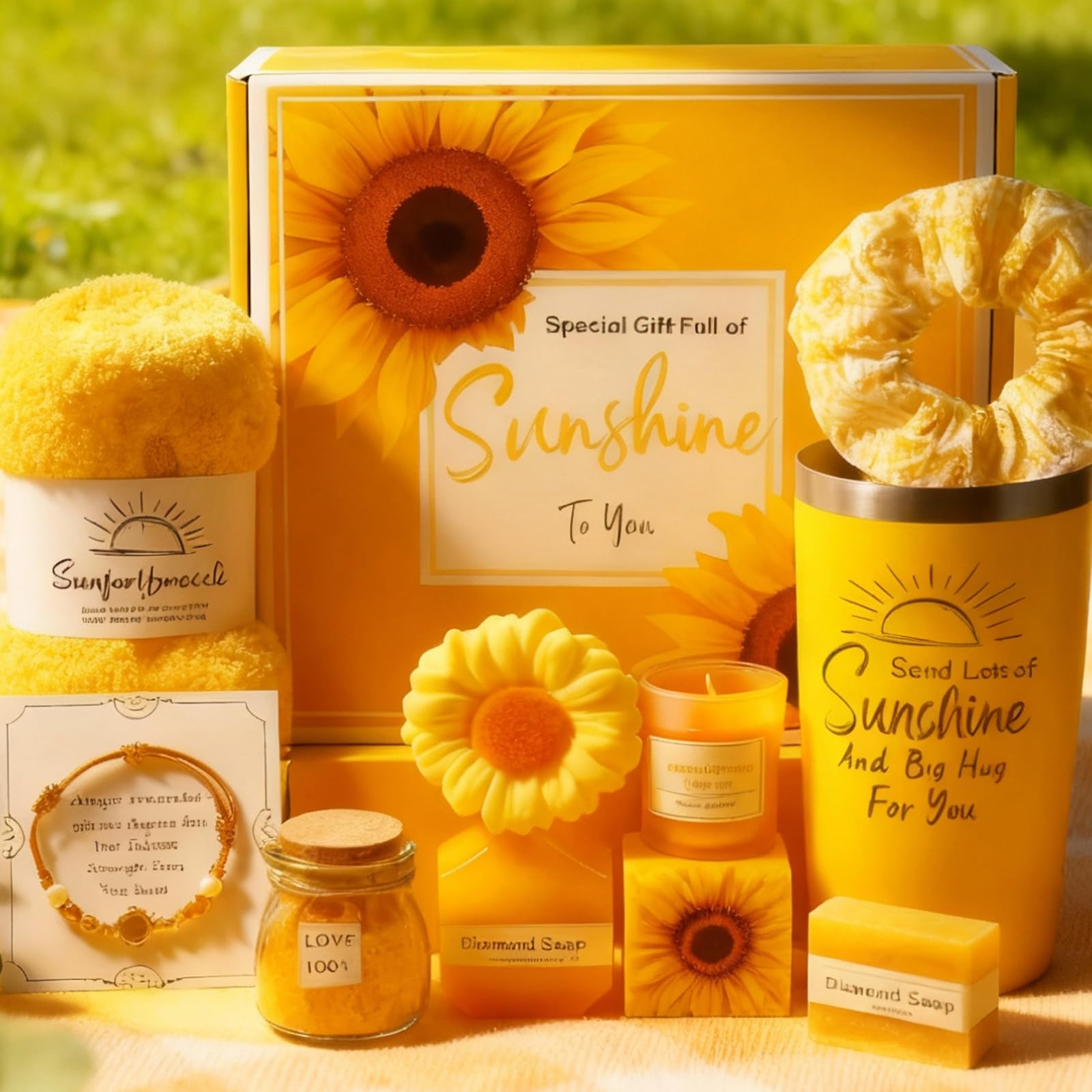 WILZEIMY Sunshine Gift Basket – 10-Piece Spa Gift Set for Women