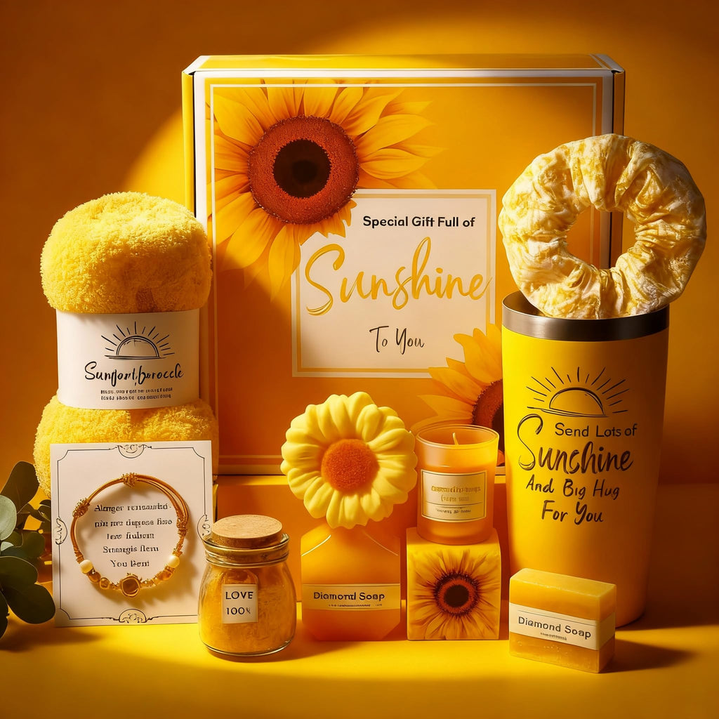 WILZEIMY Sunshine Gift Basket – 10-Piece Spa Gift Set for Women