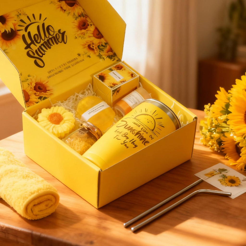 WILZEIMY Sunshine Gift Basket – 10-Piece Spa Gift Set for Women