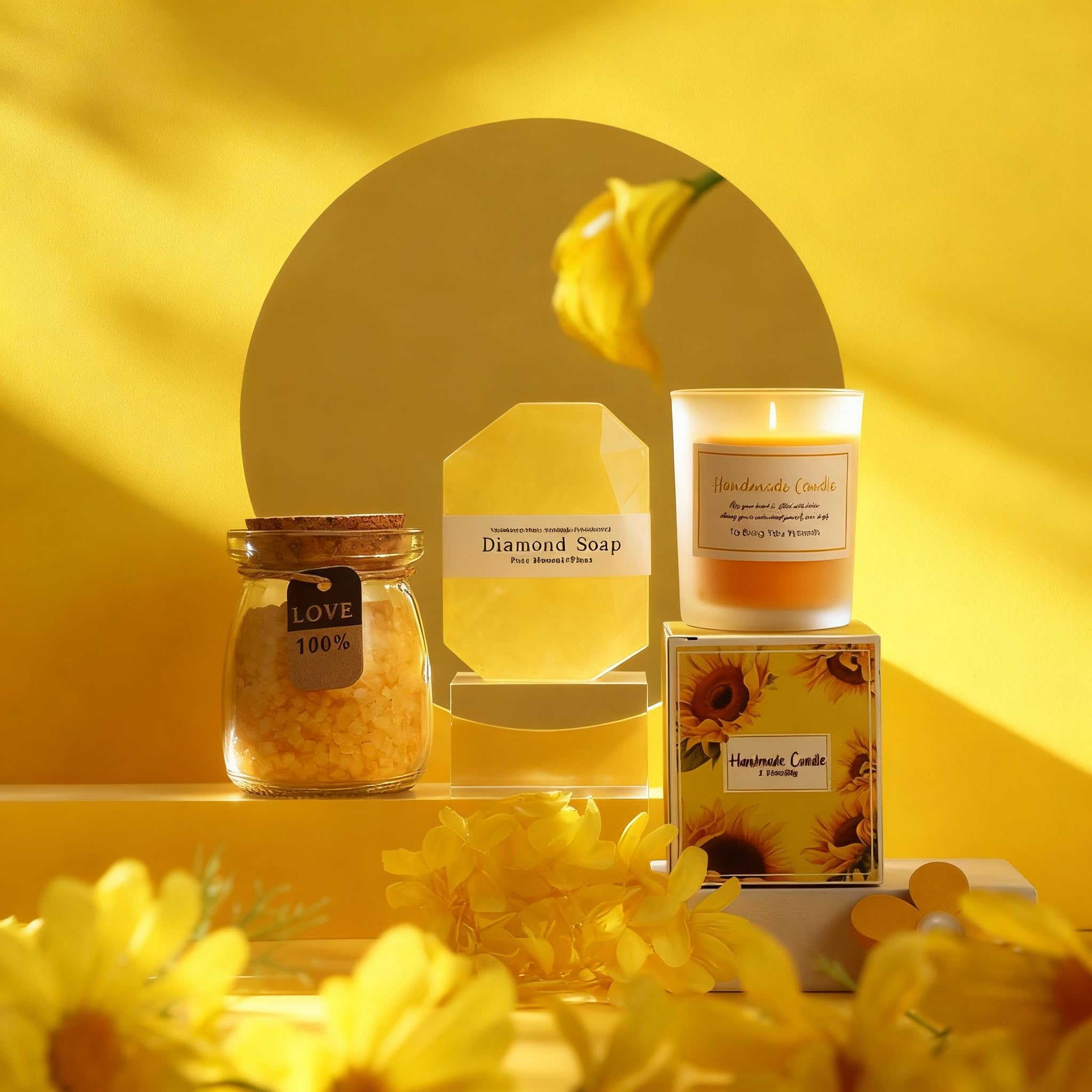 WILZEIMY Sunshine Gift Basket – 10-Piece Spa Gift Set for Women