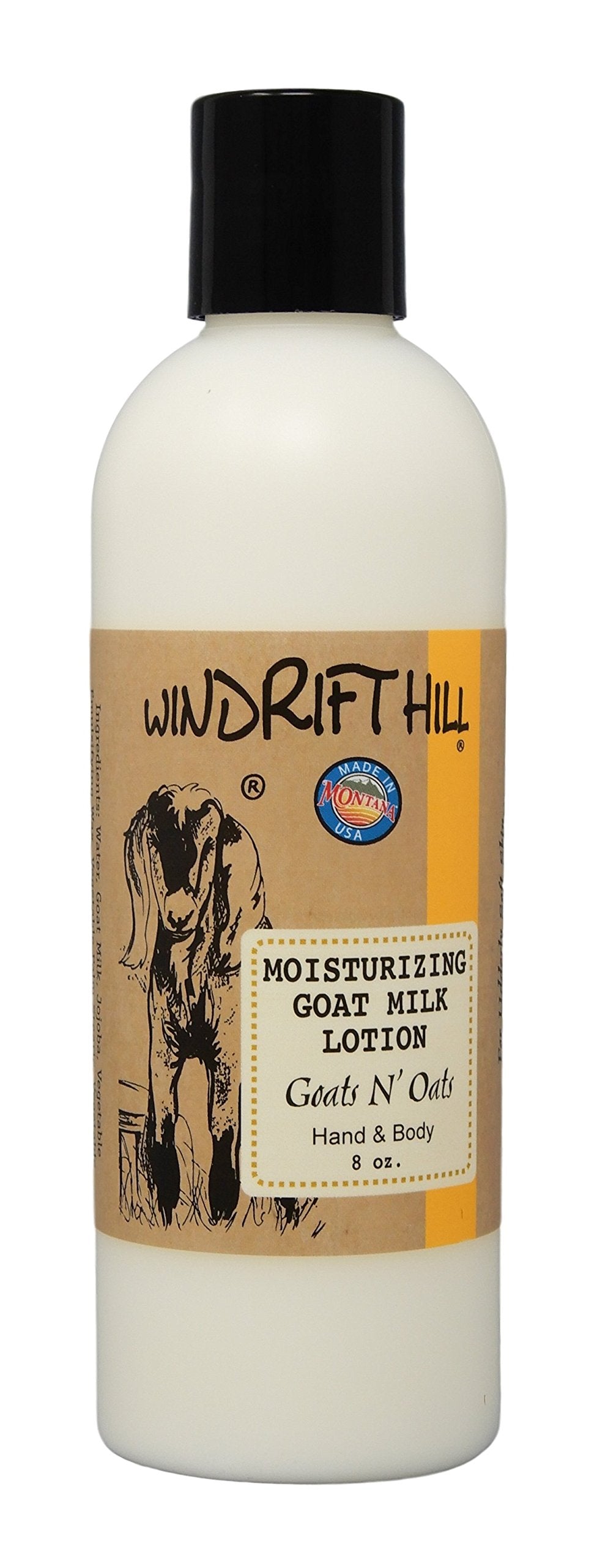 Windrift Hill Moisturizing Goat's Milk Lotion – Goats N' Oats Almond | Lightweight Hydration