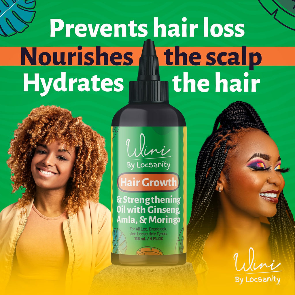 Wini by Locsanity Hair Oil for Locs & Loose Hair – 4 oz