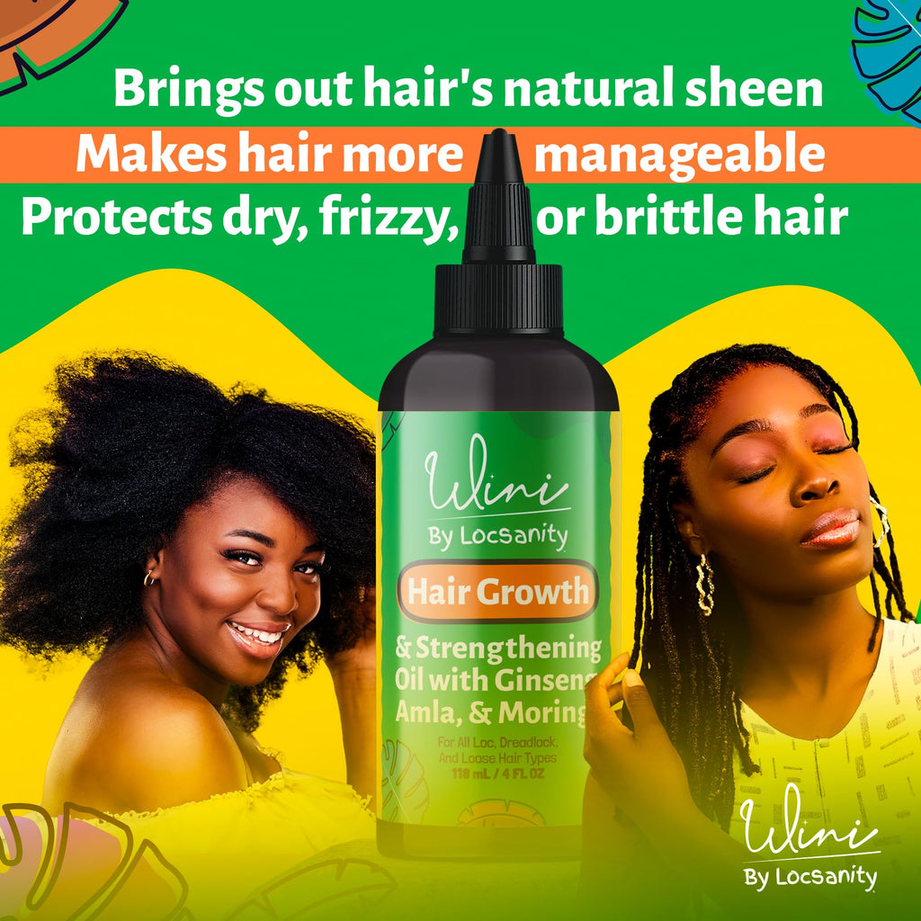 Wini by Locsanity Hair Oil for Locs & Loose Hair – 4 oz