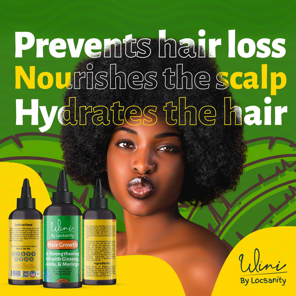 Wini by Locsanity Hair Oil for Locs & Loose Hair – 4 oz