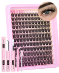 Winifred Lash Clusters Kit – Wispy Natural Lashes, DIY 10-16mm C-Curve