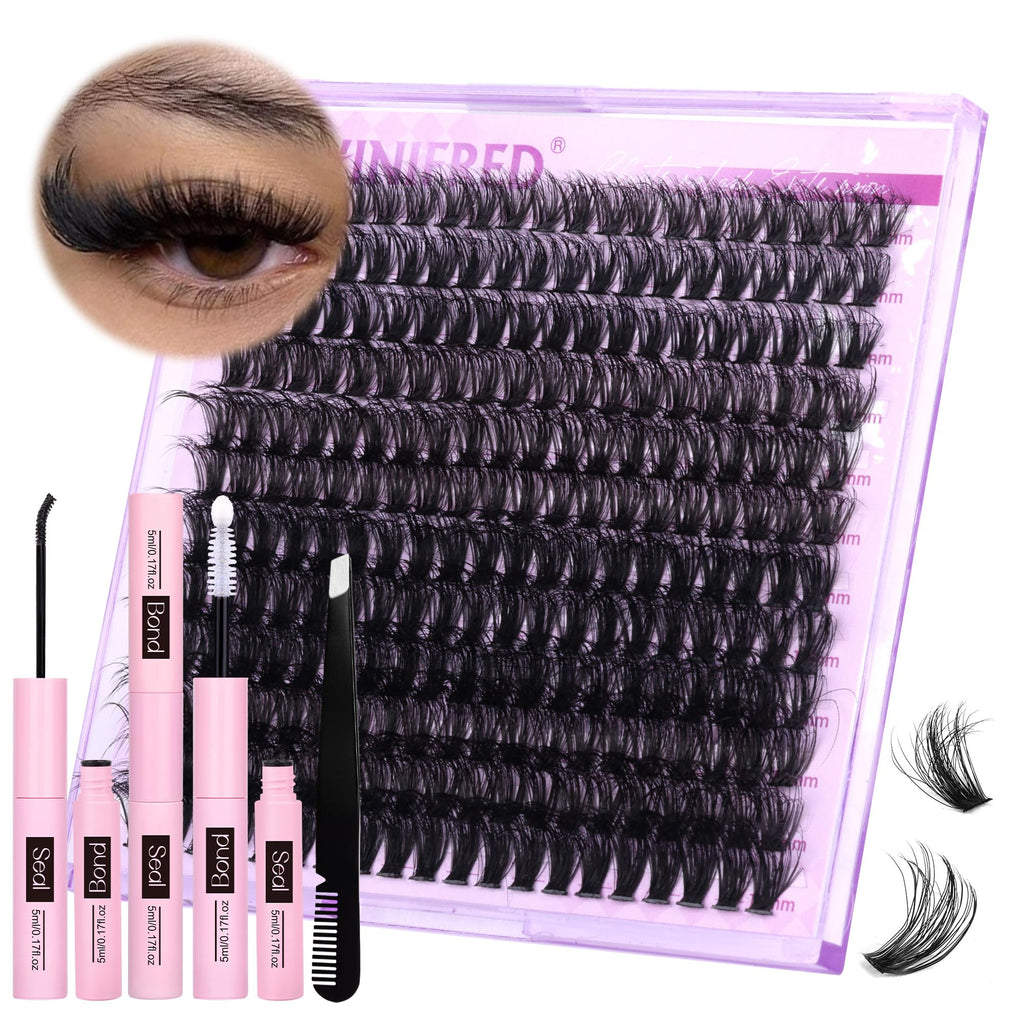 Winifred Lash Extension Kit – 50D Clusters 10–16mm with Bond & Seal