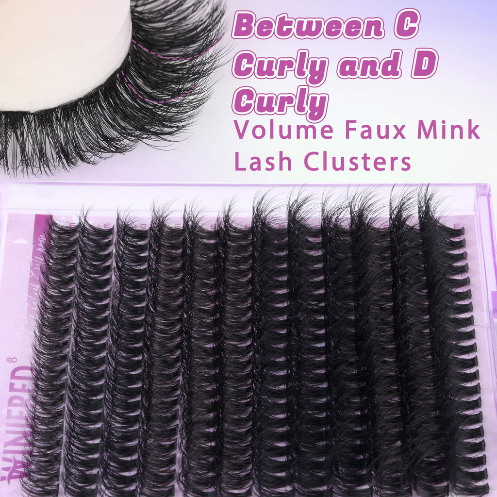 Winifred Lash Extension Kit – 50D Clusters 10–16mm with Bond & Seal
