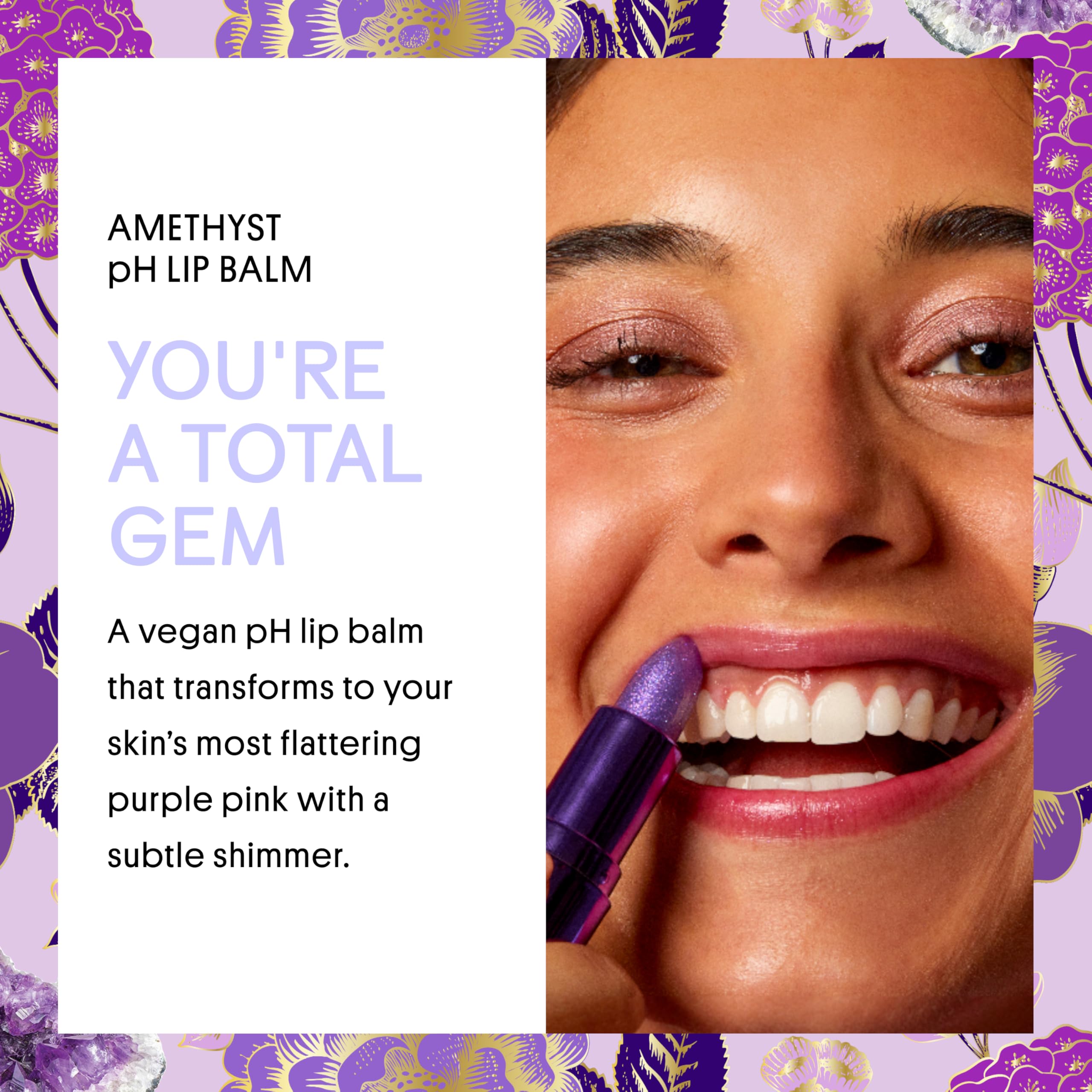 Winky Lux Amethyst Glimmer Balm – Color-Changing Lip Tint with Hydration