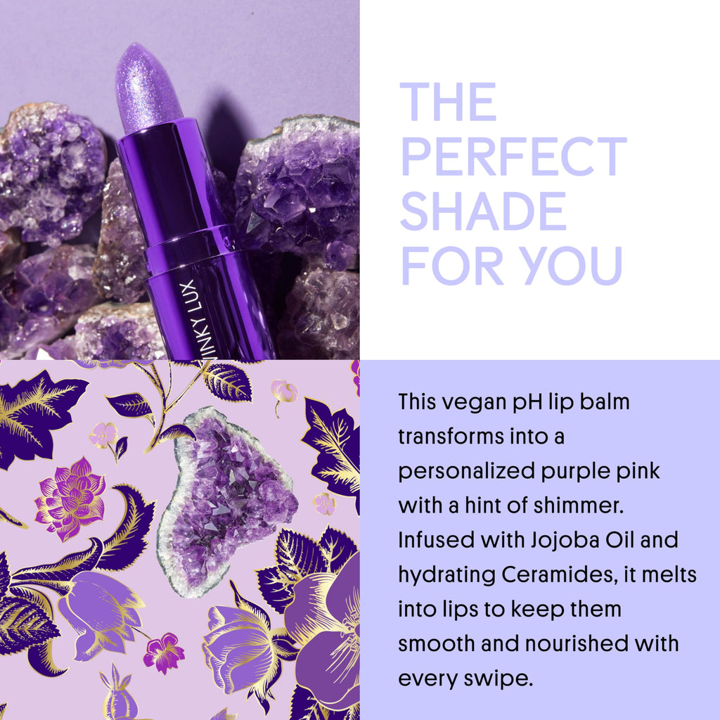 Winky Lux Amethyst Glimmer Balm – Color-Changing Lip Tint with Hydration