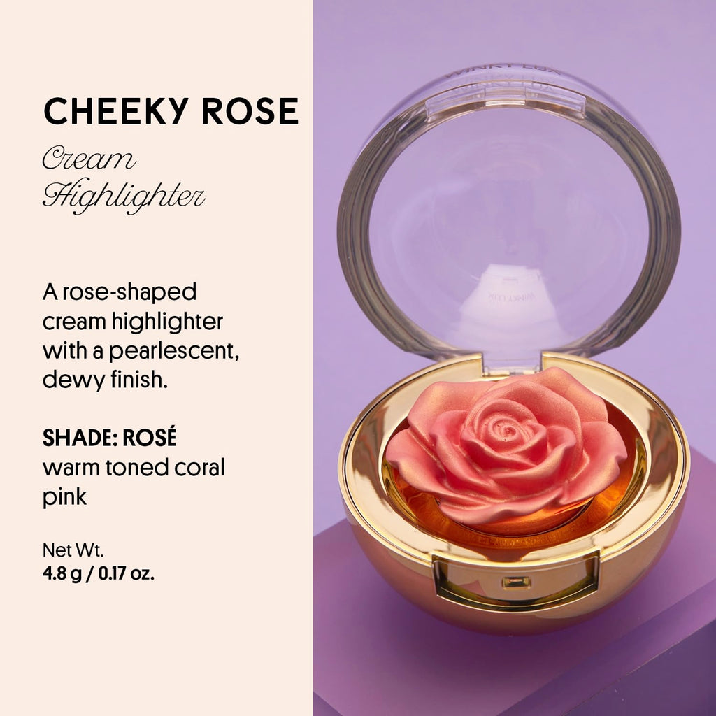 Winky Lux Cheeky Rose Cream Highlighter – Weightless Cream Glow with Vitamin E
