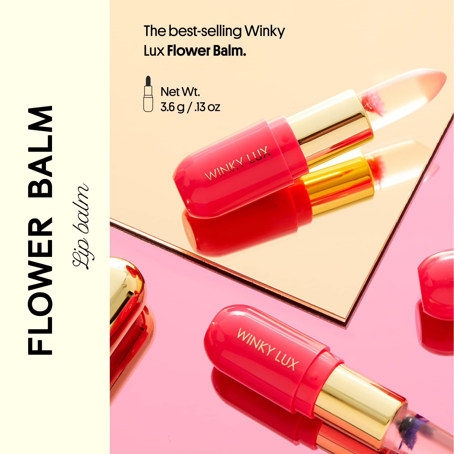 Winky Lux Flower Balm – pH Color-Changing Lipstick & Tinted Lip Balm (Vegan)