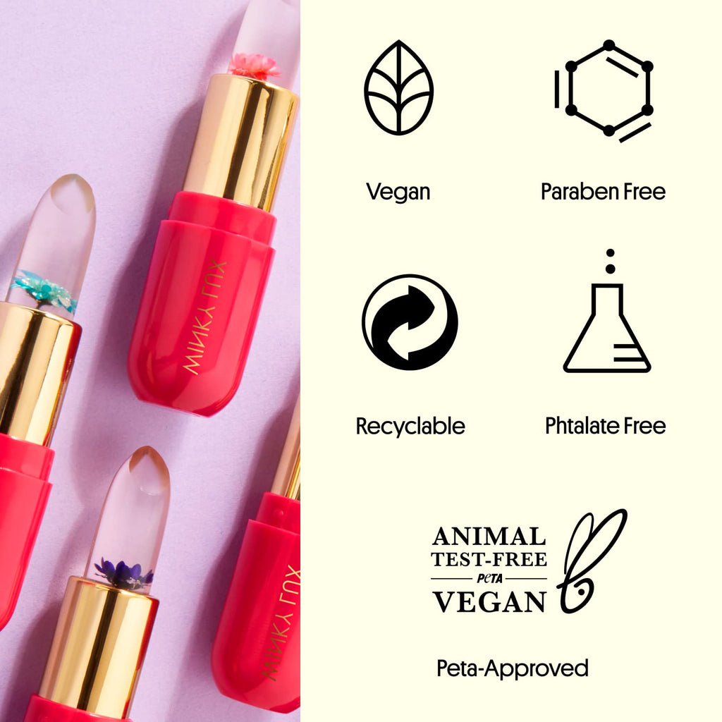 Winky Lux Flower Balm – pH Color-Changing Lipstick & Tinted Lip Balm (Vegan)