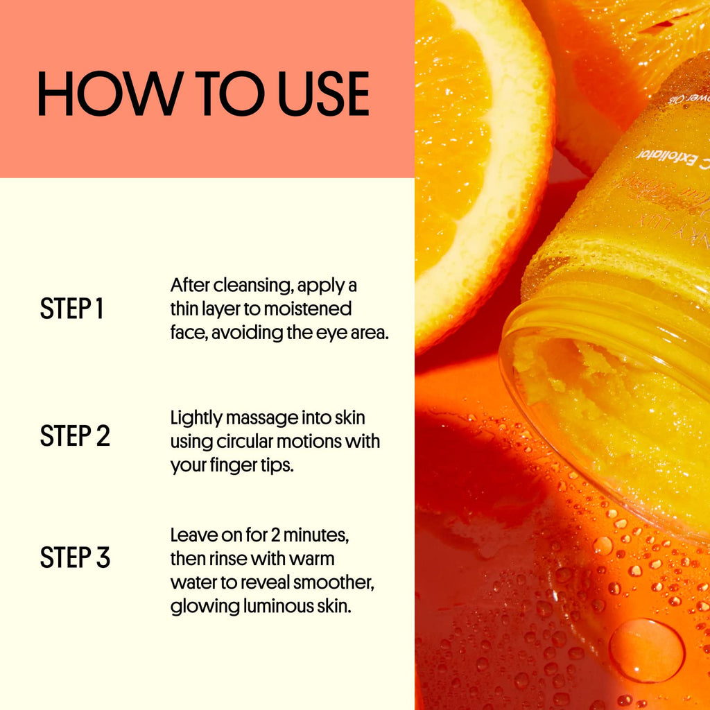 Winky Lux Orange You Bright Exfoliator – Vitamin C & Lactic Acid