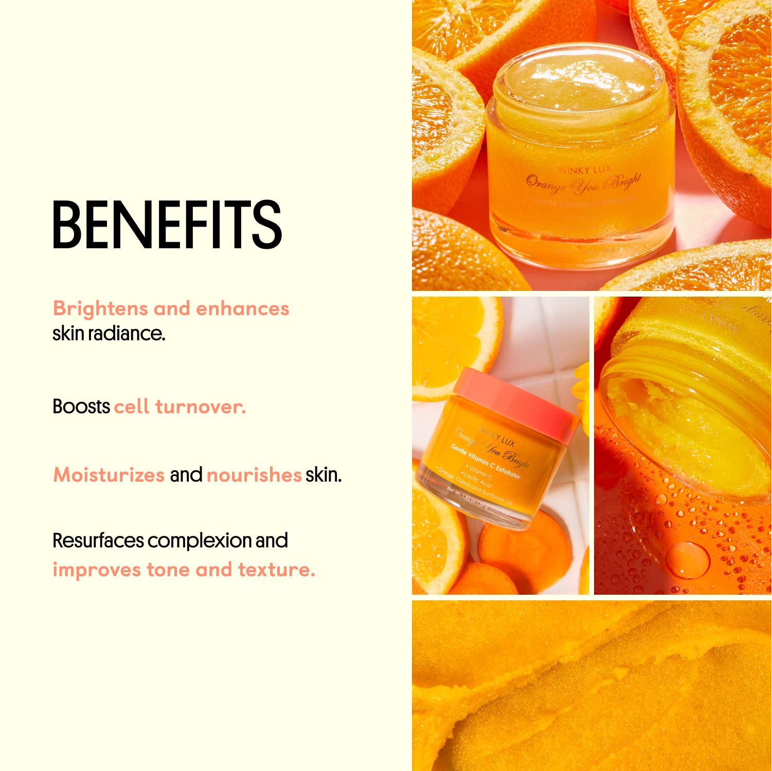 Winky Lux Orange You Bright Exfoliator – Vitamin C & Lactic Acid