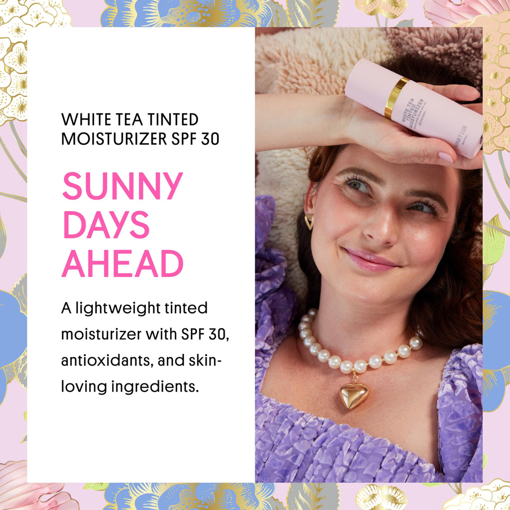 Winky Lux White Tea Tinted Moisturizer SPF 30 – Buildable Coverage, Lightweight Facial Sunscreen (Fair)