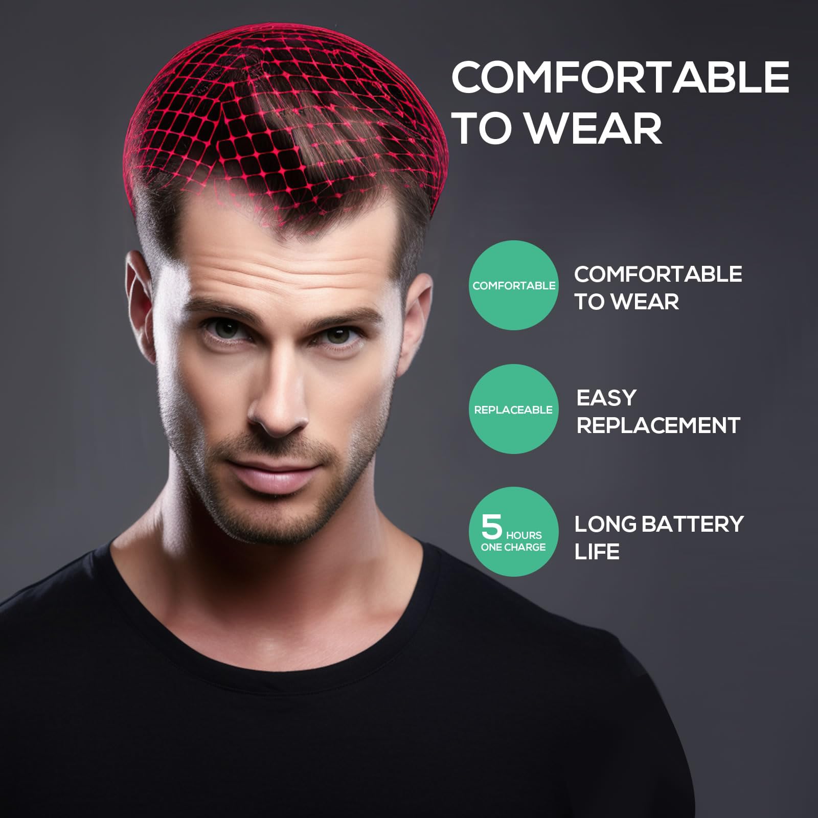Winter Plum Laser Hair Growth Cap – LLLT Hair Growth Device (650nm, 5mW)