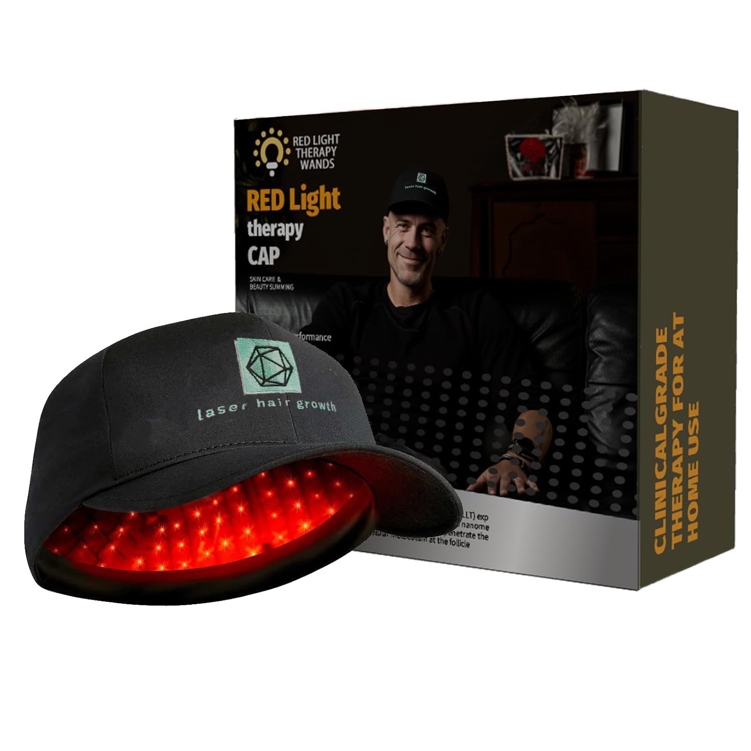 Winter Plum Laser Hair Growth Cap – LLLT Hair Growth Device (650nm, 5mW)