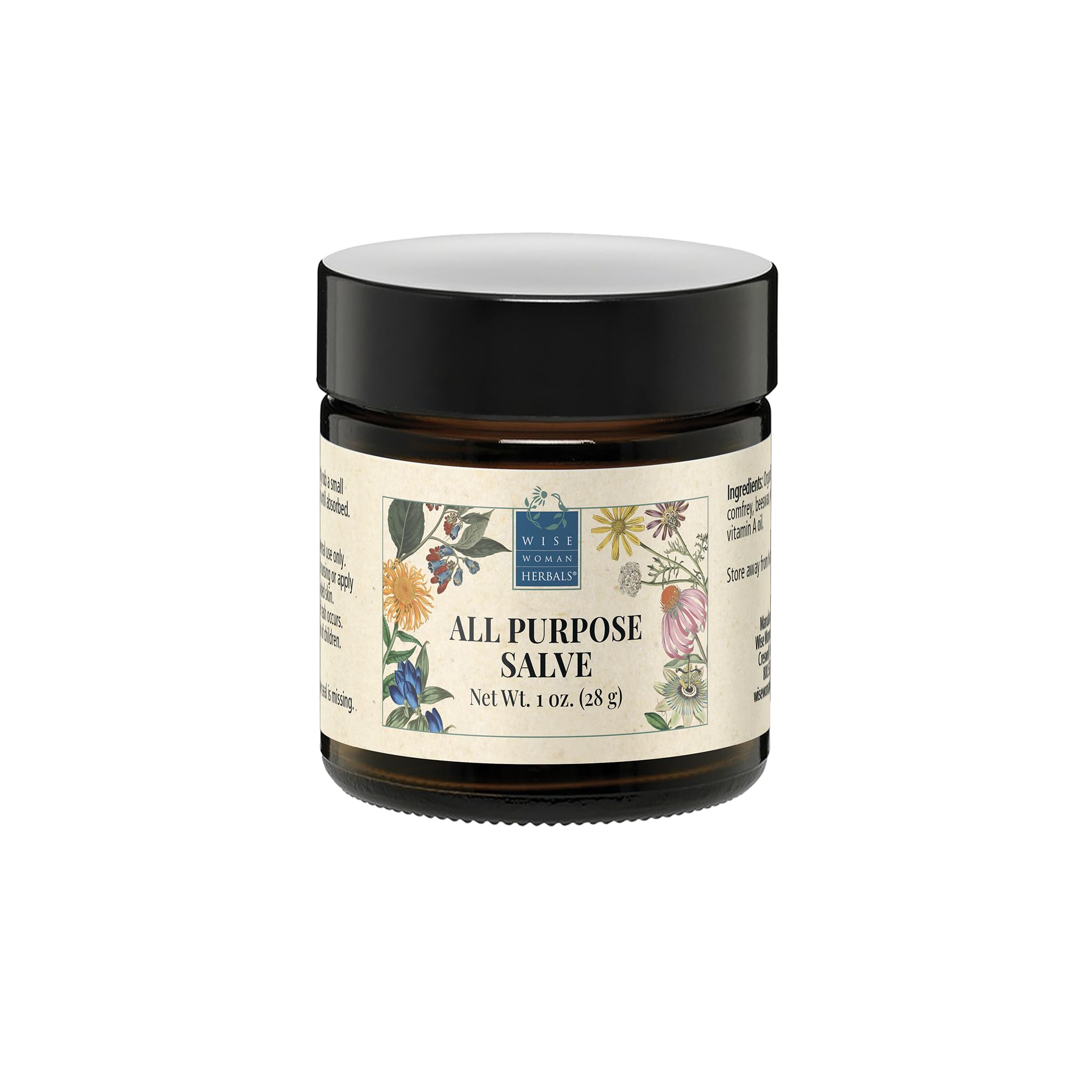Wise Woman Herbals All-Purpose Salve with Calendula & Comfrey – Soothing Skin Balm 1 oz