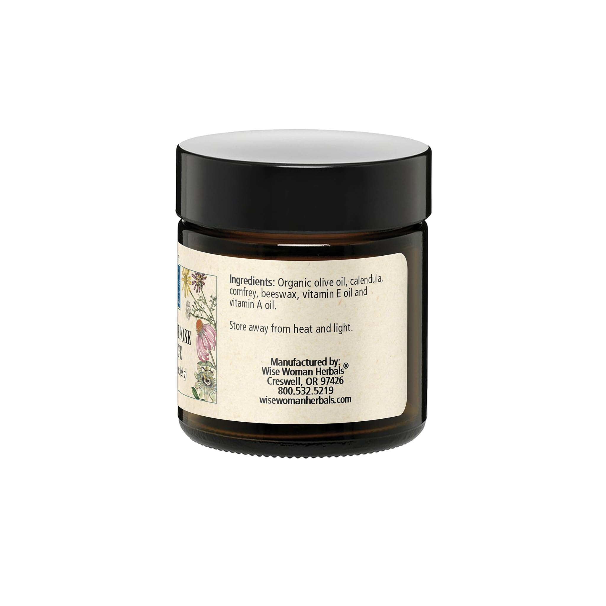 Wise Woman Herbals All-Purpose Salve with Calendula & Comfrey – Soothing Skin Balm 1 oz