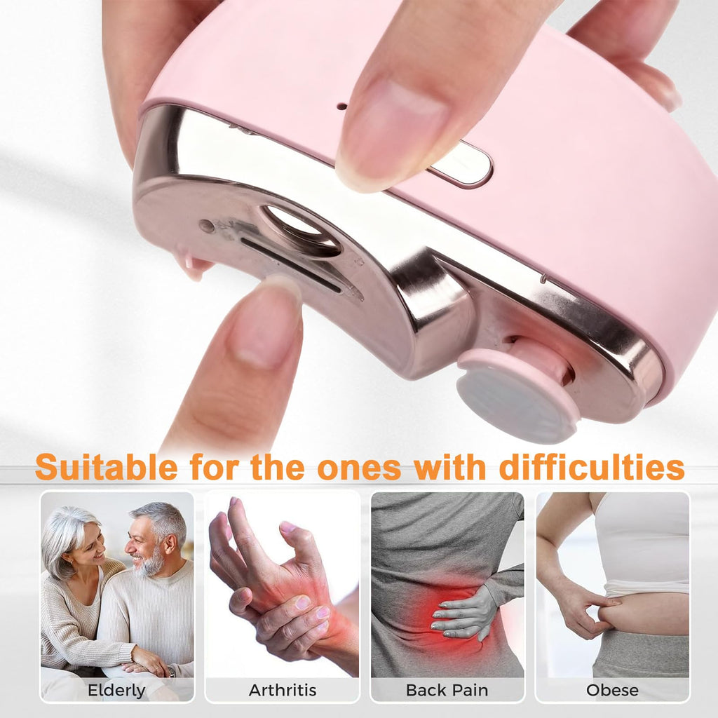 Witpiny Easyclip Smart Nail Clipper – 3-in-1 USB-C Nail Groomer with LED Light (Purple)