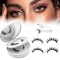 witpiny Hunnyfit Magnetic Lashes – Natural Look, No Glue, Reusable Eyelashes Kit with Applicator