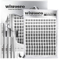 wiwoseo Flaunt Manga Lash Clusters Kit – Fairy Spiky Lashes, 8–14mm, Beginner Friendly