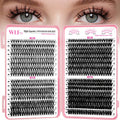 WLFRHD WLF Lash Clusters – 640 Pcs, 4 Styles, 9–16mm D-Curl Wispy Lashes
