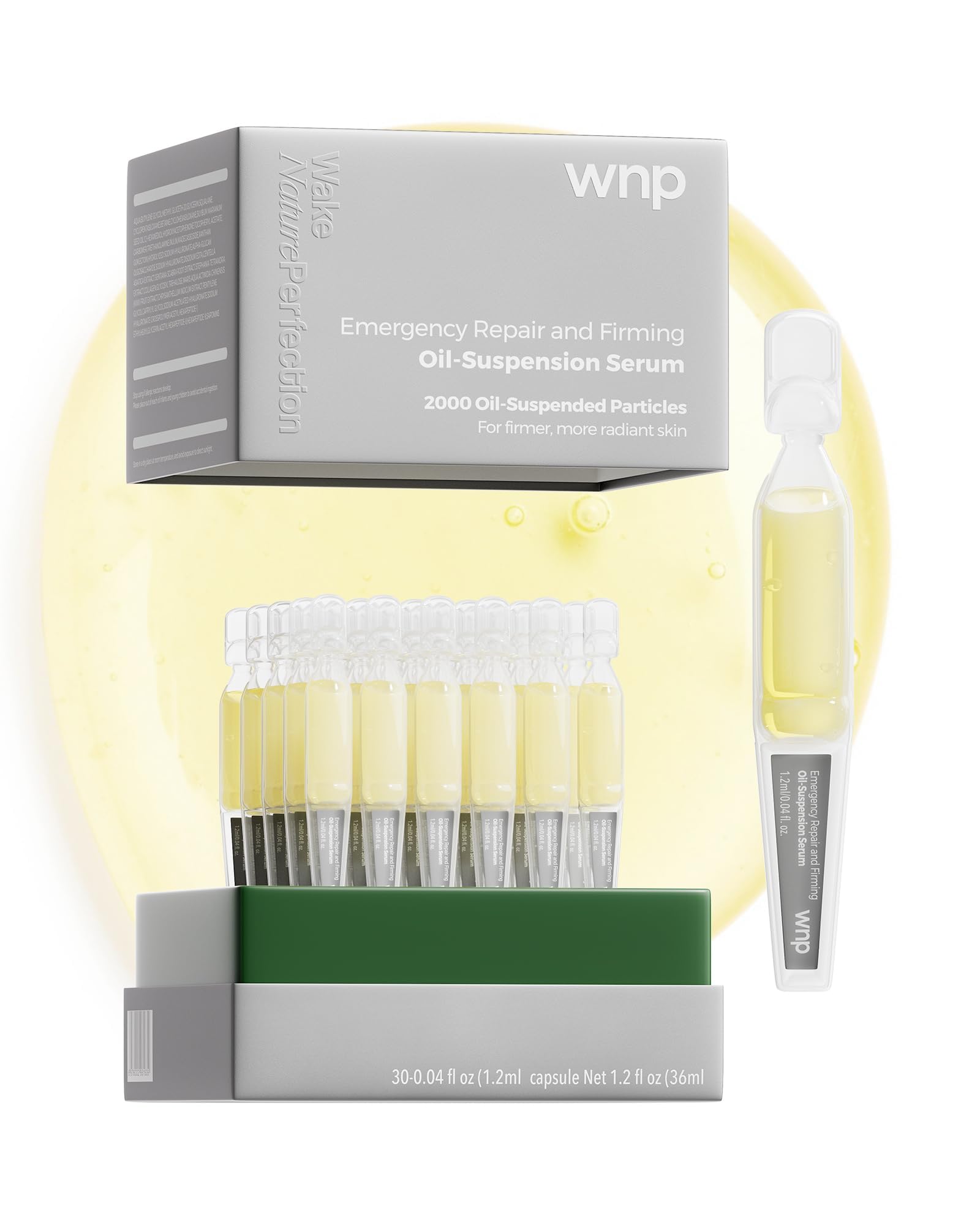 WNP Collagen &4D Hyaluronic Acid Serum – Anti-Aging, Barrier Repair, Water-Oil Balance, 1.2ml Ampoules x30