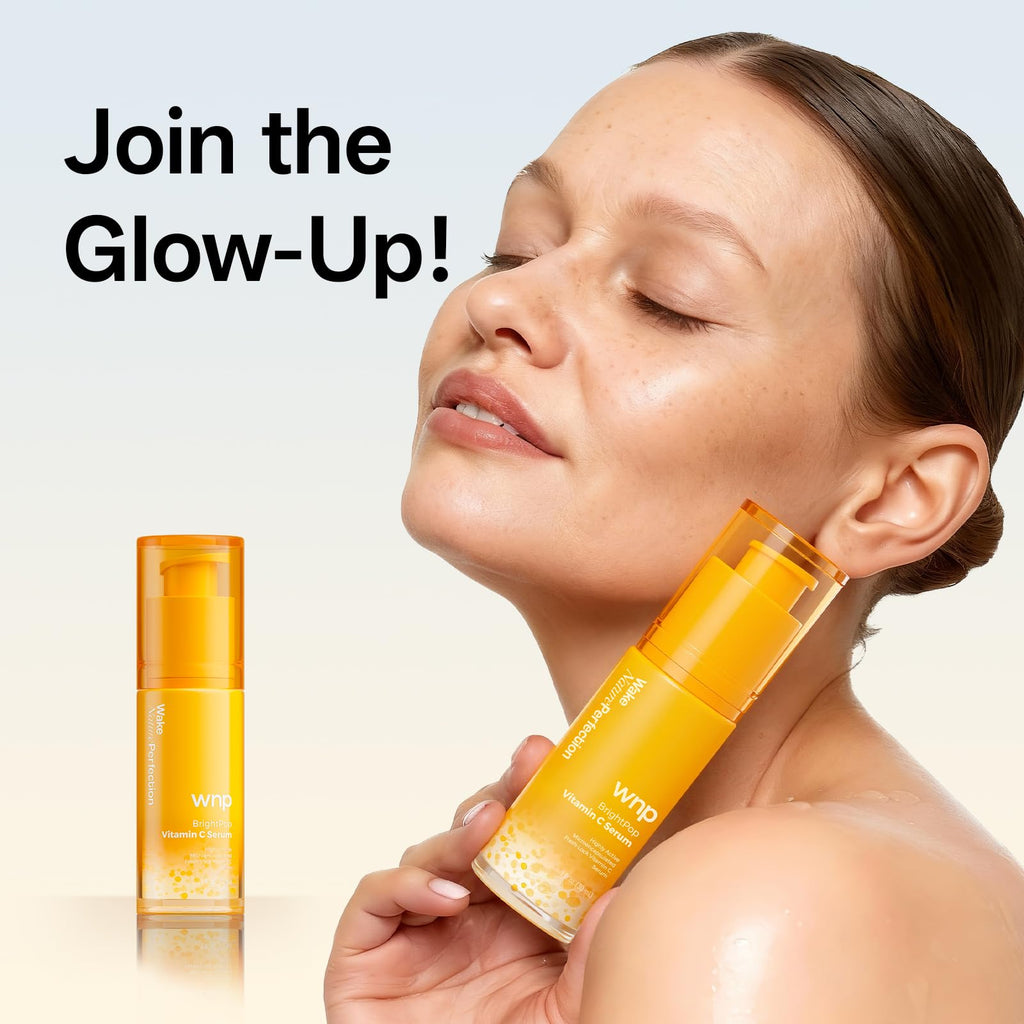 WNP Vitamin C Serum for Face – Dermatologist Tested Brightening Serum with Hyaluronic Acid & Vitamin E